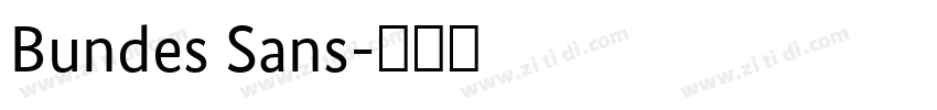Bundes Sans字体转换 Bundes Sans字体转换